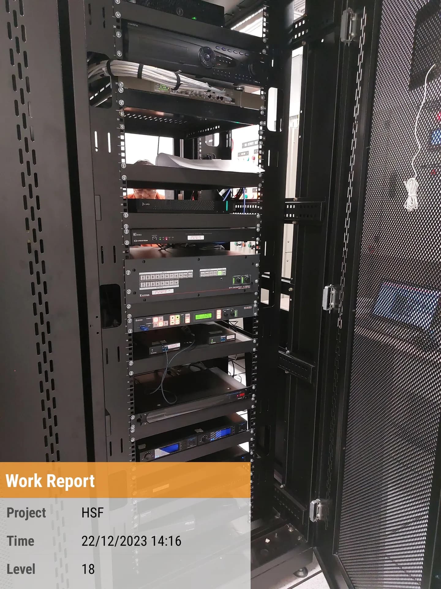 Central AV & Network Control Rack